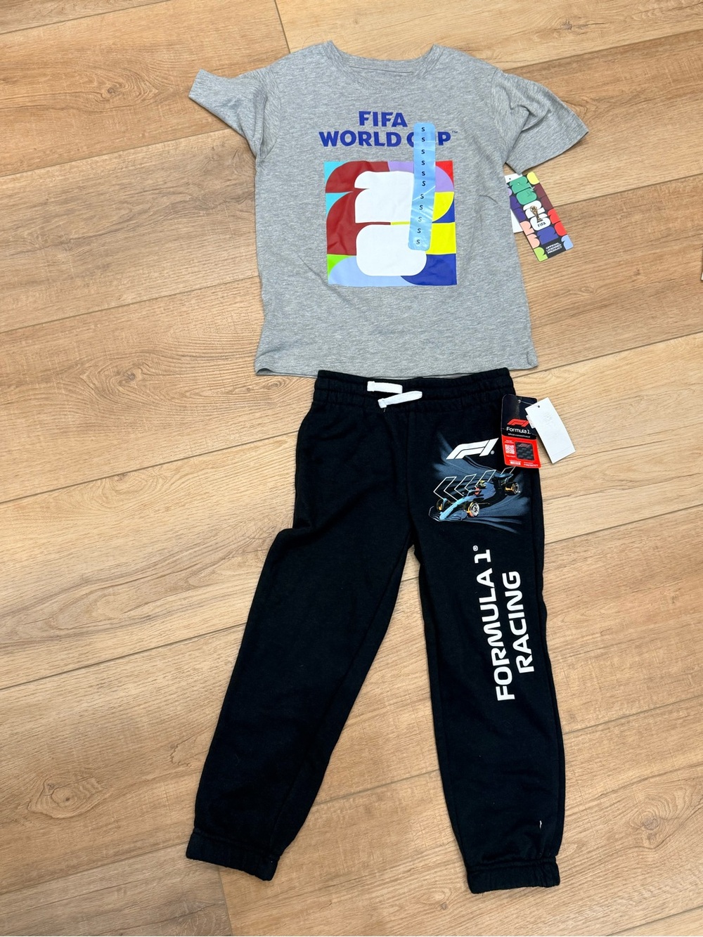 FIFA WORLD cup at shirt and F1 racing sweats